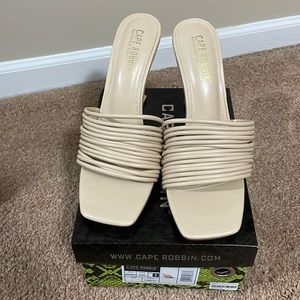 Cape Robbin Nude Strappy Heels